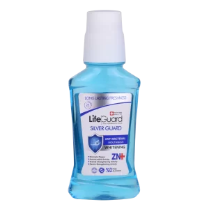 دهانشویه بزرگسال سفیدکننده (Silver Guard) برند لایف گارد با حجم 270 میلی لیتر